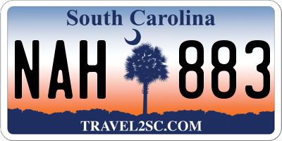 SC license plate NAH883