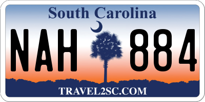 SC license plate NAH884