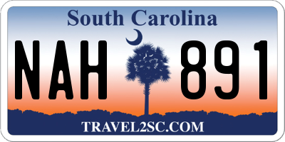SC license plate NAH891