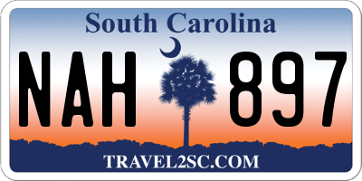 SC license plate NAH897
