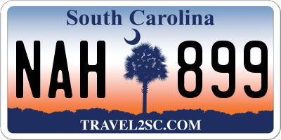 SC license plate NAH899