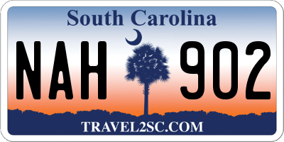 SC license plate NAH902