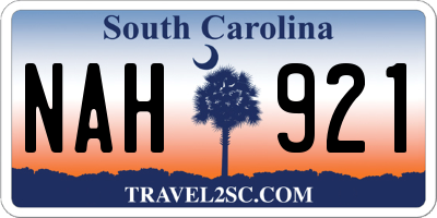 SC license plate NAH921