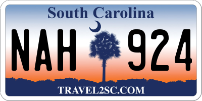SC license plate NAH924