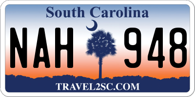 SC license plate NAH948