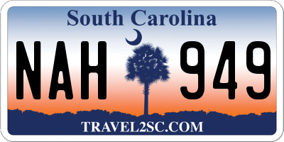 SC license plate NAH949