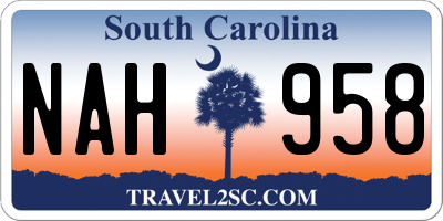 SC license plate NAH958
