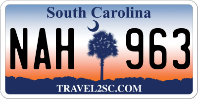 SC license plate NAH963