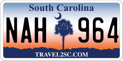 SC license plate NAH964
