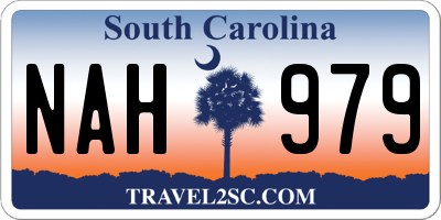 SC license plate NAH979