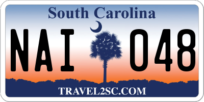 SC license plate NAI048
