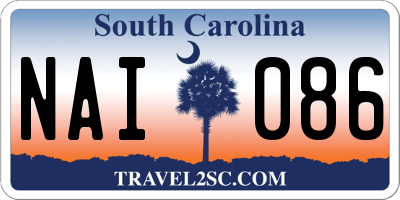 SC license plate NAI086