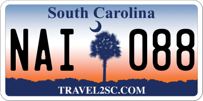 SC license plate NAI088