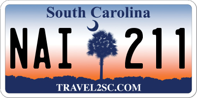SC license plate NAI211