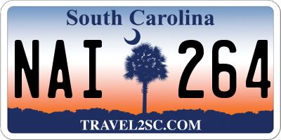 SC license plate NAI264