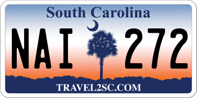 SC license plate NAI272