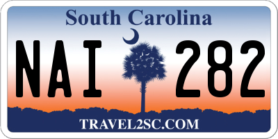 SC license plate NAI282