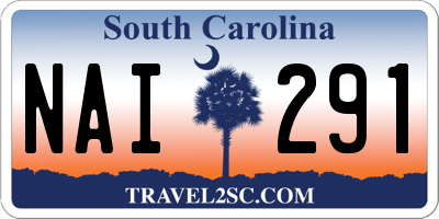SC license plate NAI291
