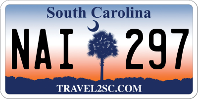 SC license plate NAI297