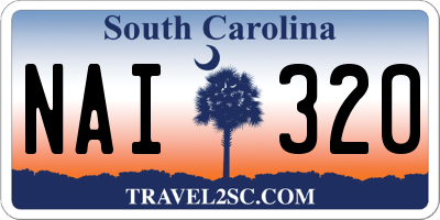SC license plate NAI320