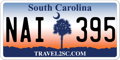 SC license plate NAI395