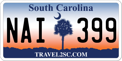 SC license plate NAI399