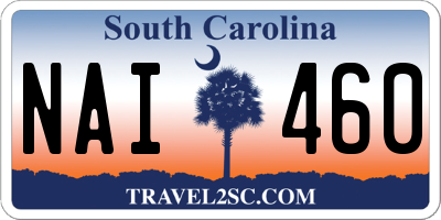 SC license plate NAI460