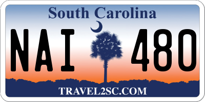 SC license plate NAI480