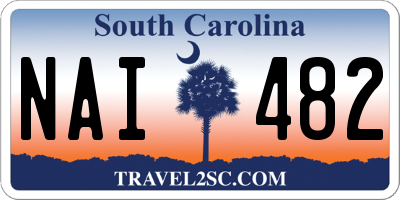 SC license plate NAI482