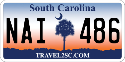 SC license plate NAI486