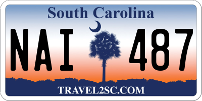 SC license plate NAI487