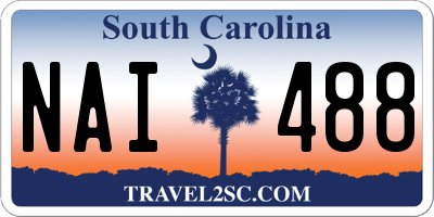 SC license plate NAI488