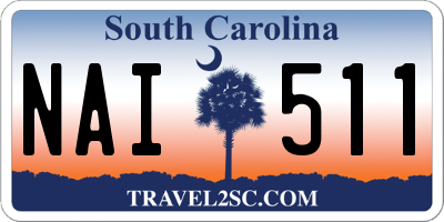 SC license plate NAI511