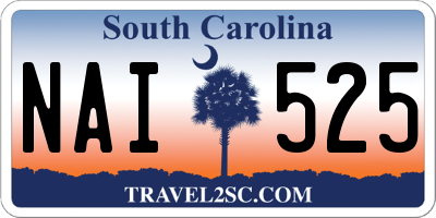 SC license plate NAI525