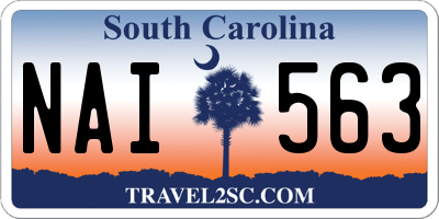 SC license plate NAI563