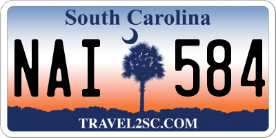 SC license plate NAI584
