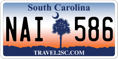 SC license plate NAI586
