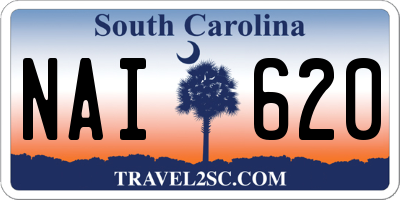 SC license plate NAI620