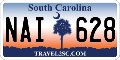 SC license plate NAI628