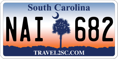SC license plate NAI682