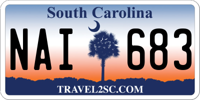SC license plate NAI683