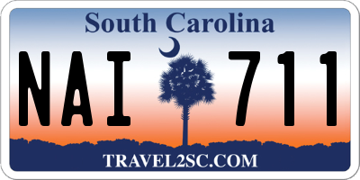 SC license plate NAI711