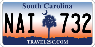 SC license plate NAI732