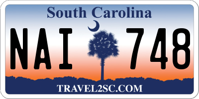 SC license plate NAI748