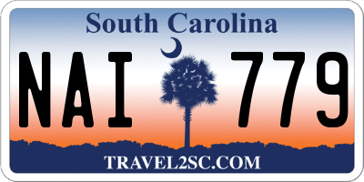 SC license plate NAI779