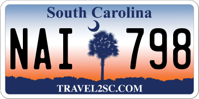 SC license plate NAI798