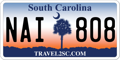 SC license plate NAI808