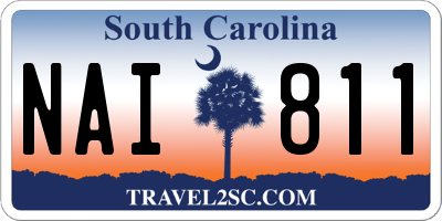 SC license plate NAI811