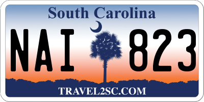 SC license plate NAI823