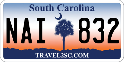 SC license plate NAI832